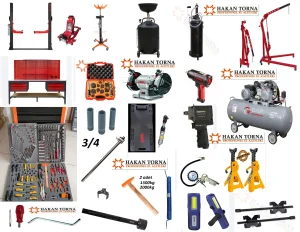 Gap 4 Ton Yarı Otomatik Lift Kurulum Paketi Oto Servis Ekipmanları - Krl2378