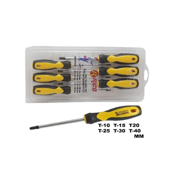 Rico 6 Parça Torx Tornavida Seti Takımı - 003-Rk0051