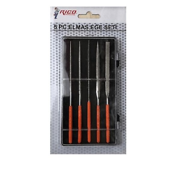 Rico 5 Parça Mini Elmas Eğe Seti - 012-Rc2140