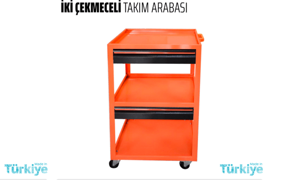 Rico 2 Çekmeceli Oto Tamir Takım Arabası Servis Arabası - 013-Rc5997