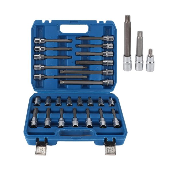 1/2 26 Parça Uzun Lokmalı M Diş Torx Sıçan Diş Lokma Takımı - Hk-Sp126